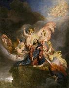 George Hayter The Angels Ministering to Christ, painted in 1849 oil painting